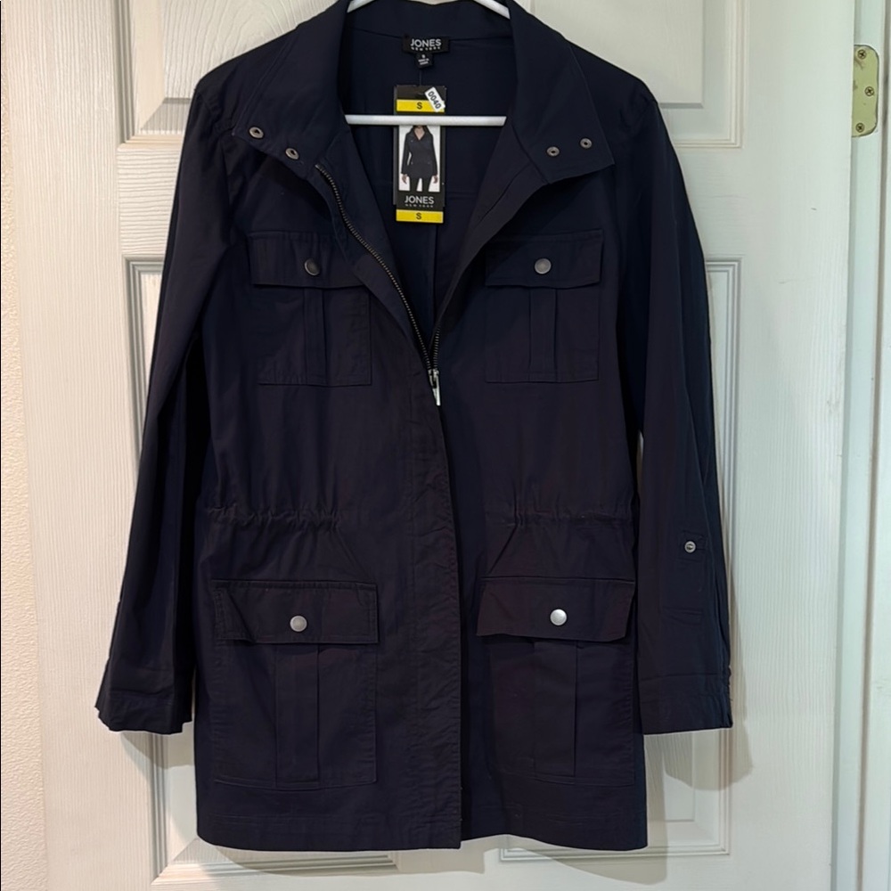 Jones New York Dark Blue Utility Jacket size small